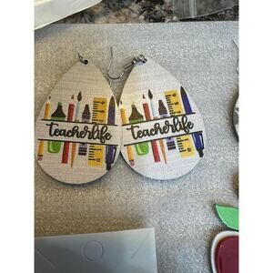 Teacher & Christmas earrings